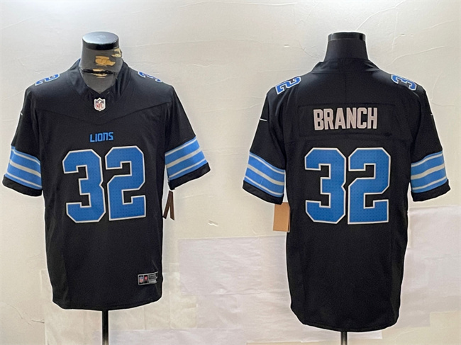 Detroit Lions #32 Brian Branch Black 2024 F.U.S.E. 2nd Alternate Vapor Limited Stitched Jersey - Zenithce