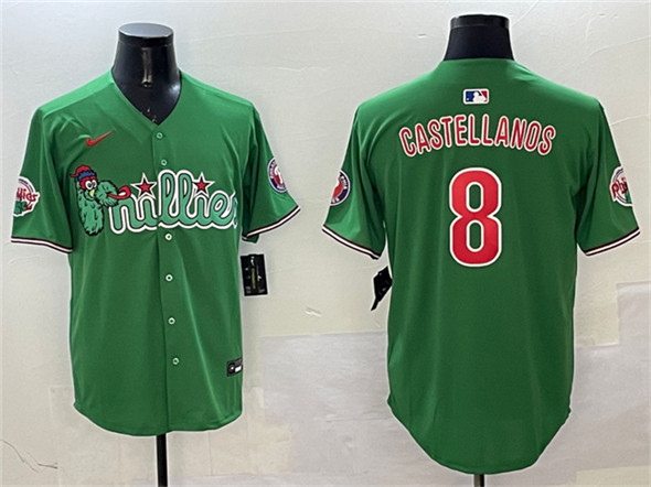 Philadelphia Phillies #8 Nick Castellanos Green Phanatic Limited Stitched Jersey - Zenithce