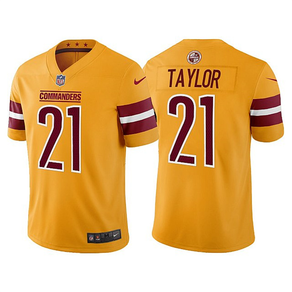 Washington Commanders #21 Sean Taylor Gold Vapor Untouchable Stitched Football Jersey - Zenithce