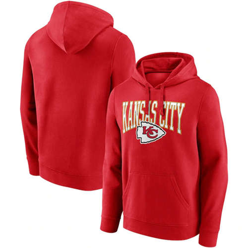 Kansas City Chiefs Red Gridiron Classics Campus Standard Pullover Hoodie - Zenithce
