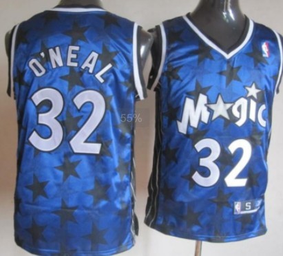 Orlando Magic #32 Shaquille O'neal Blue All-Star Jersey - Zenithce