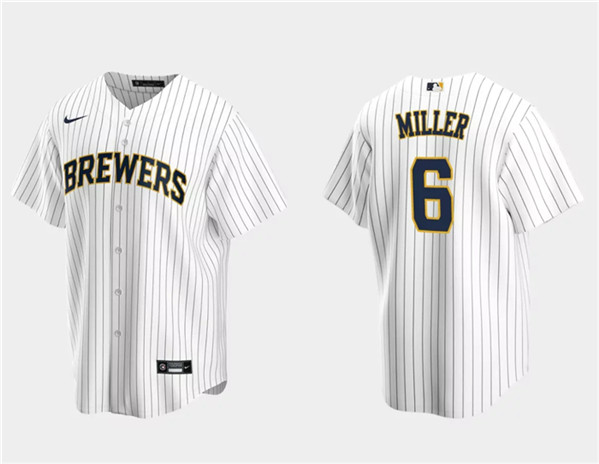 Milwaukee Brewers #6 Owen Miller White Cool Base Stitched Jersey - Zenithce