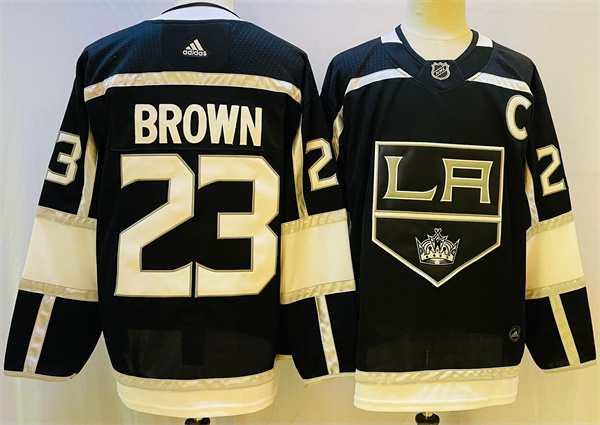 Los Angeles Kings #23 Dustin Brown Black Stitched Jersey - Zenithce