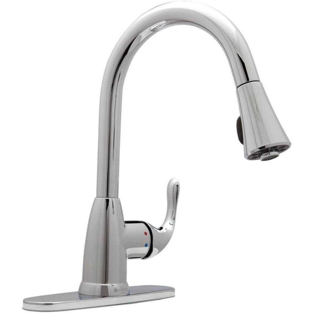 Glacier Bay Market Single-Handle Pull-Down Sprayer Kitchen Faucet - Zenithce