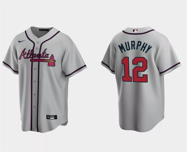 Atlanta Braves #12 Sean Murphy Gray Cool Base Stitched Jersey - Zenithce