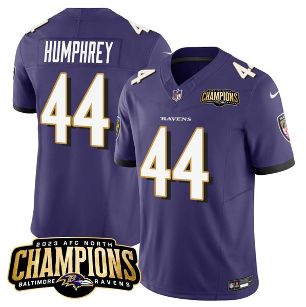 Baltimore Ravens #44 Marlon Humphrey Purple 2023 F.U.S.E. AFC North Champions Vapor Limited Jersey - Zenithce