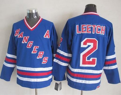Rangers #2 Brian Leetch Blue CCM Heroes Of Hockey Alumni Stitched Jersey - Zenithce