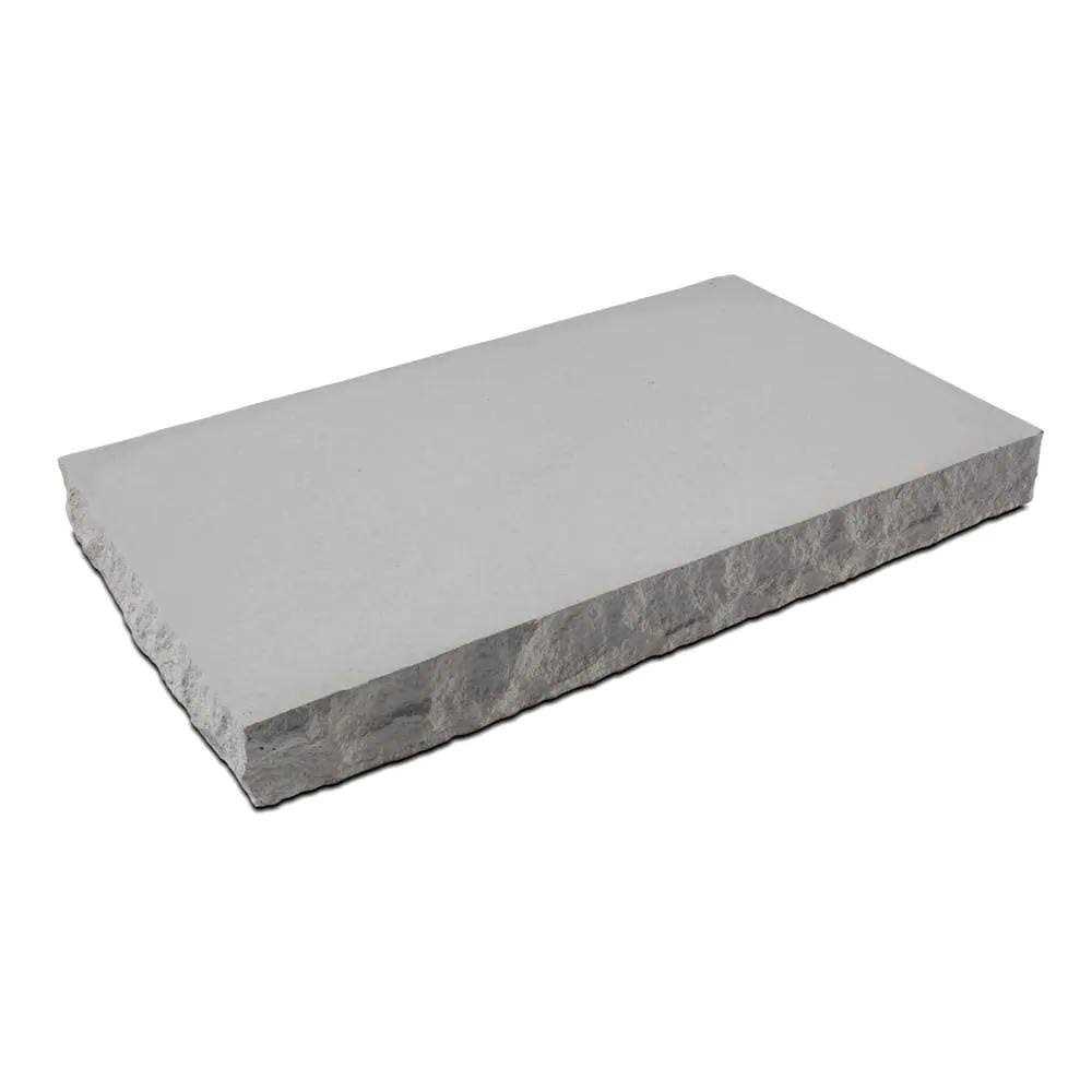 Silver Creek Stoneworks 24 in W x 12 D. W x 2.25 in. H Indiana Limestone Concrete Seat Wall Cap Chiseled Edges - Zenithce