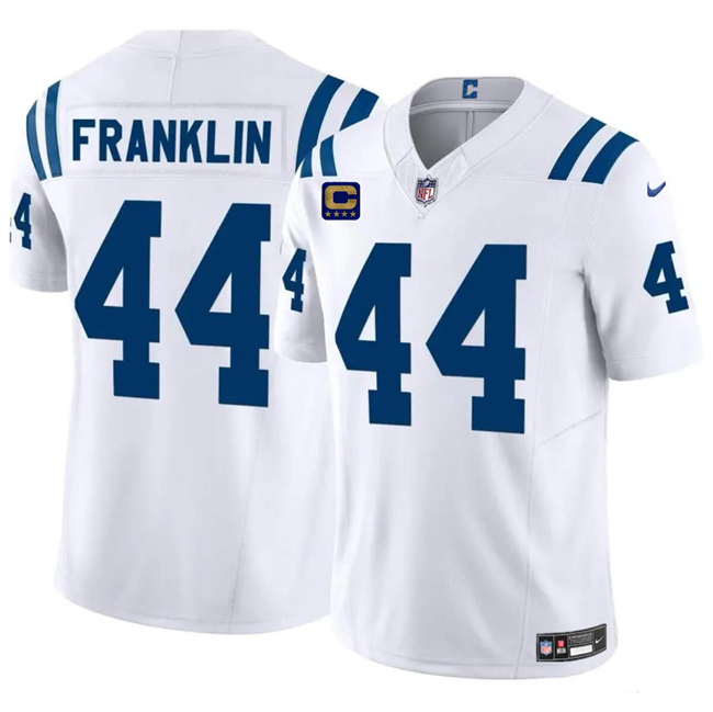 Indianapolis Colts #44 Zaire Franklin White 2024 F.U.S.E. With 4-Star C Patch Vapor Limited Stitched Jersey - Zenithce