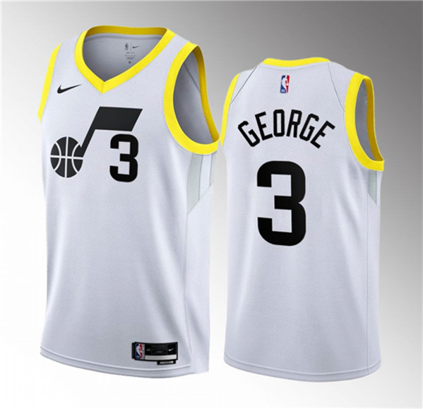 Utah Jazz #3 Keyonte George White 2023 Draft Association Edition Stitched Jersey - Zenithce