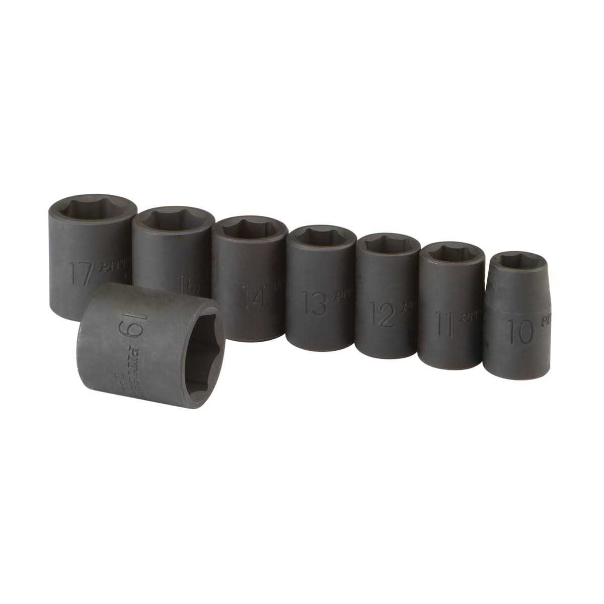 Pittsburgh 3/8 in. Drive Metric Impact Deep Socket Set - Zenithce