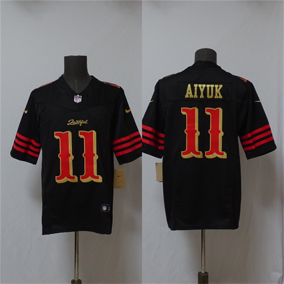 San Francisco 49ers #11 Brandon Aiyuk Black 2025 F.U.S.E. “Rivalries” Vapor Limited Stitched Jersey - Zenithce