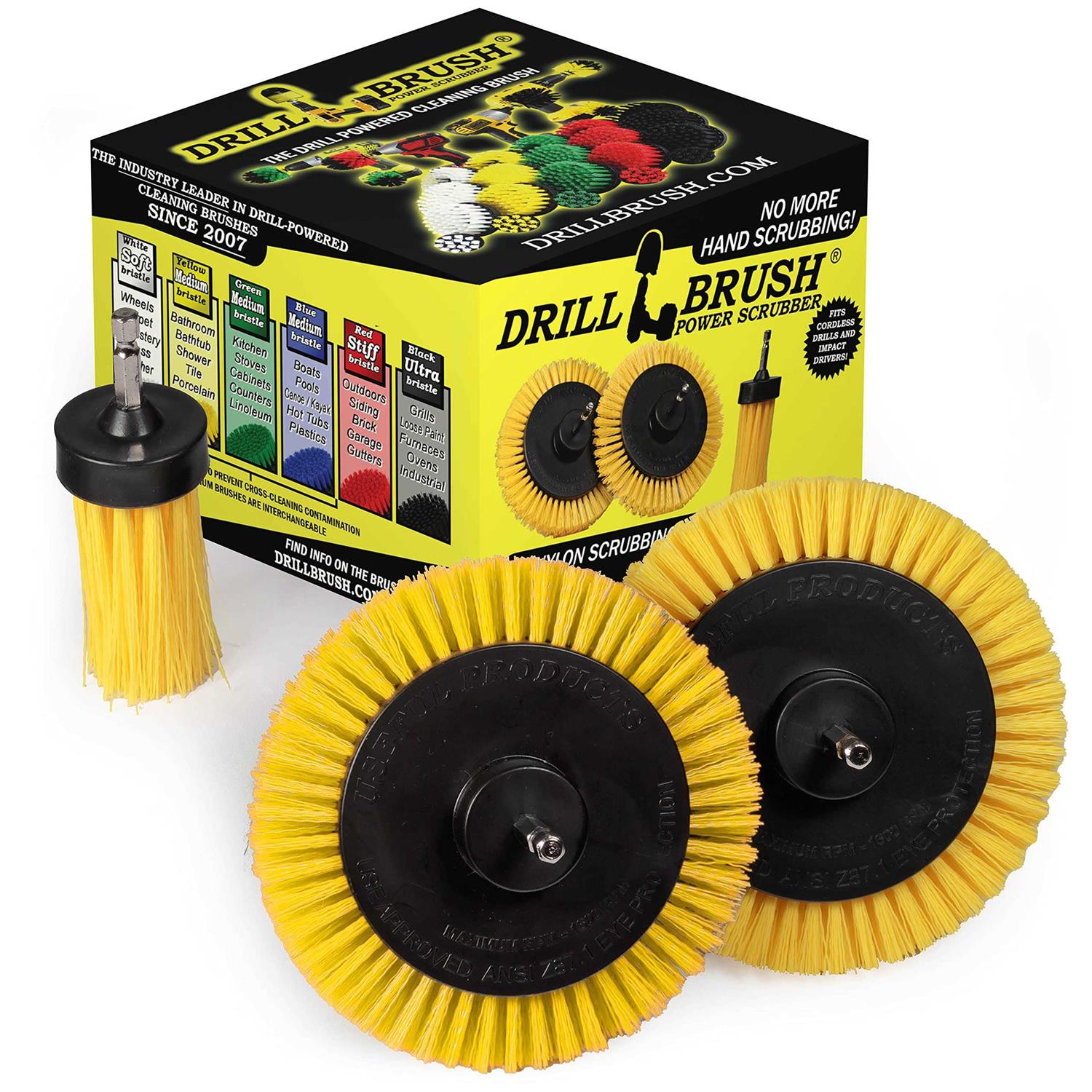 Drillbrush Power Scrubber Non-Skid Deck Brush - Zenithce