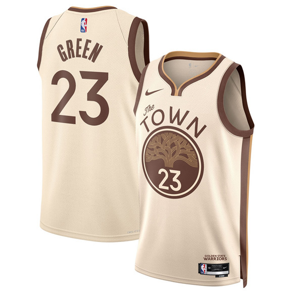 Golden State Warriors #23 Draymond Green Tan 2025-26 City Edition Stitched Jersey - Zenithce