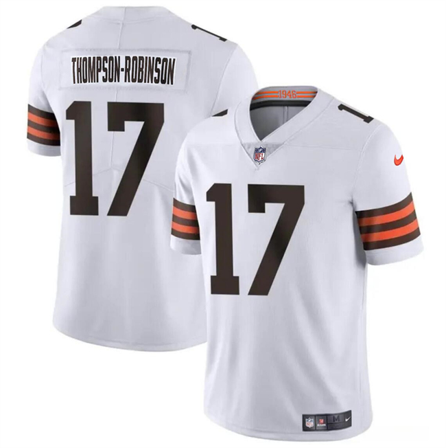Cleveland Browns #17 Dorian Thompson-Robinson White Vapor Untouchable Limited Stitched Jersey - Zenithce