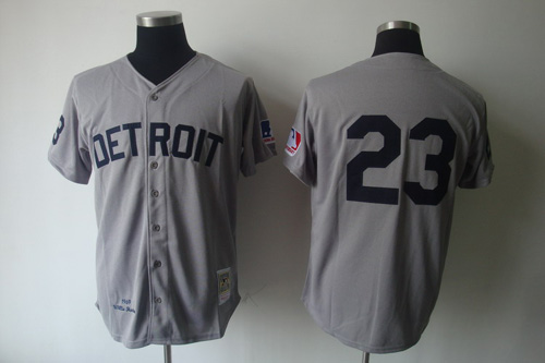 Mitchell And Ness 1969 Tigers #23 Willie Horton Grey Stitched Jersey - Zenithce