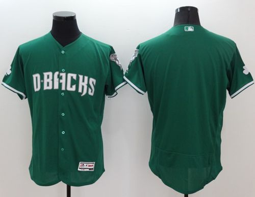 Diamondbacks Blank Green Celtic Flexbase Authentic Collection Stitched Jersey - Zenithce