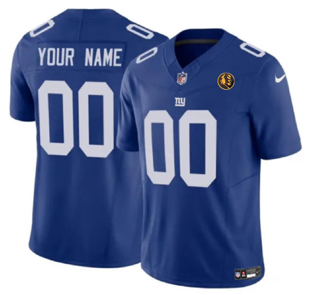 New York Giants Custom Blue 2023 F.U.S.E. With John Madden Patch Vapor Limited Stitched Jersey - Zenithce