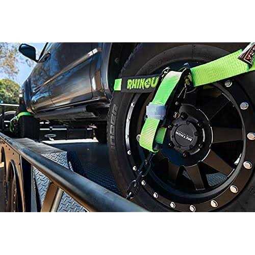 Rhino USA Car Tie-Down Lasso Straps - Zenithce
