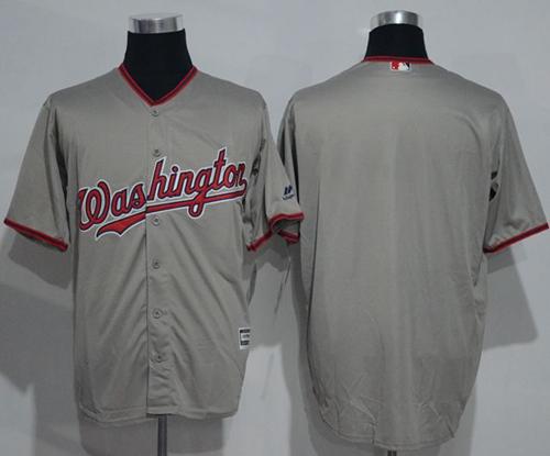 Nationals Blank Grey New Cool Base Stitched Jersey - Zenithce