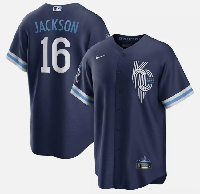 Kansas City Royals #16 Bo Jackson Navy City Connect Cool Base Stitched Jersey - Zenithce