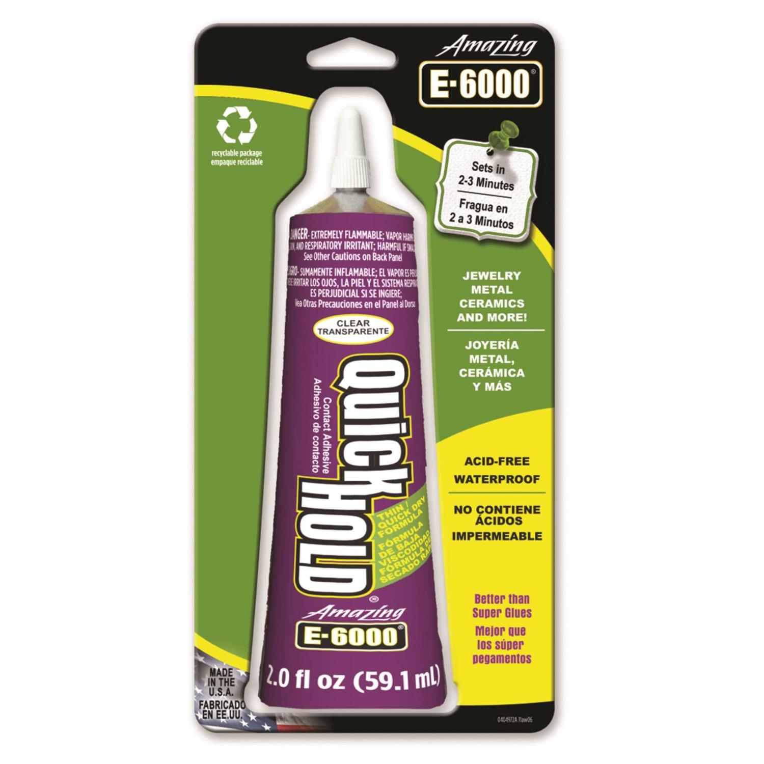 Eclectic E6000 Multi-Purpose Adhesive – 0.5 fl oz tube - Zenithce