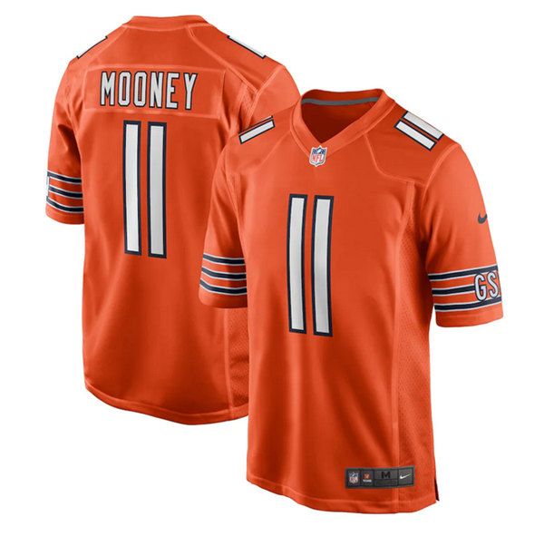 Chicago Bears #11 Darnell Mooney Orange Stitched Game Jersey - Zenithce
