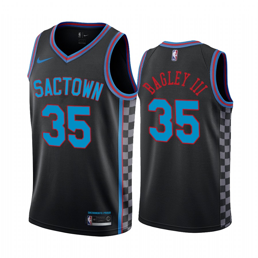 Kings #35 Marvin Bagley III Black Swingman 2020-21 City Edition Jersey - Zenithce