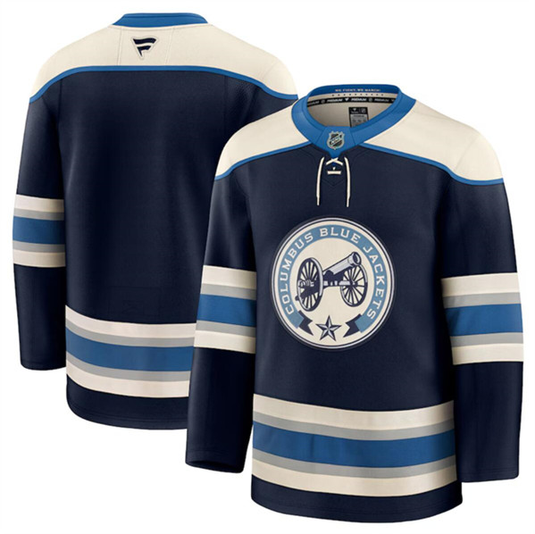 Columbus Blue Jackets Navy 2024-25 Alternate Stitched Jersey - Zenithce