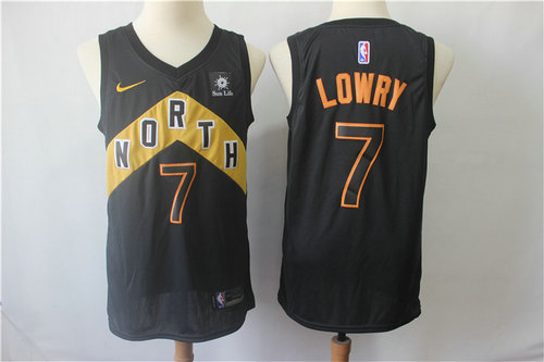Raptors 7 Kyle Lowry Black City Edition Swingman Jersey - Zenithce