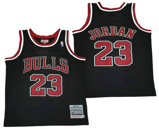 Chicago Bulls #23 Michael Jordan Black 1996-97 Hardwood Classics Soul AU Throwback Jersey - Zenithce