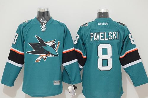 Sharks #8 Joe Pavelski Stitched Teal Jersey - Zenithce