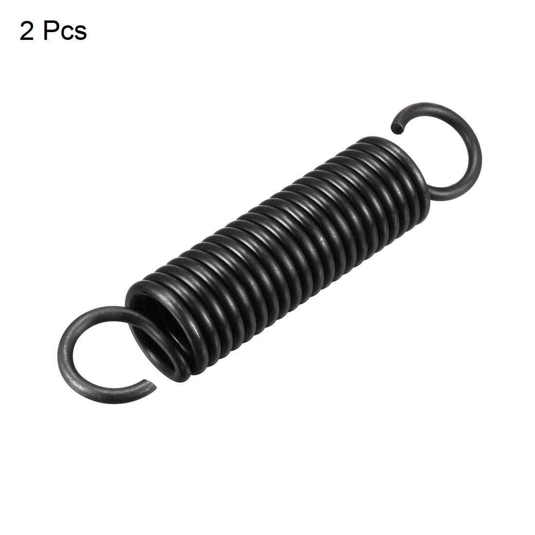 uxcell Extension Spring 2.5mm Wire Dia 18mm OD Free Length Spring Steel Small Dual Hook Tension Spring - Zenithce