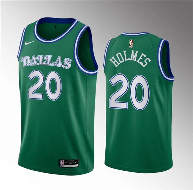 Dallas Mavericks #20 Richaun Holmes Green 2023 Draft Classic Edition Stitched Jersey - Zenithce