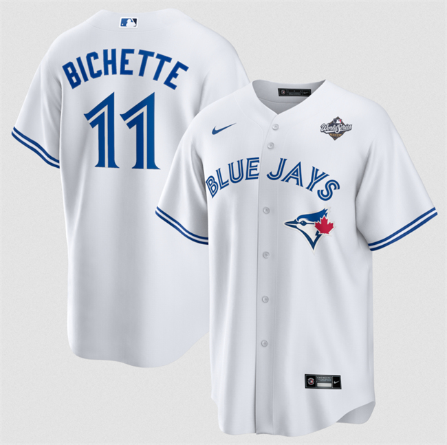 Toronto Blue Jays #11 Bo Bichette White 2025 World Series Home Cool Base Stitched Jersey - Zenithce