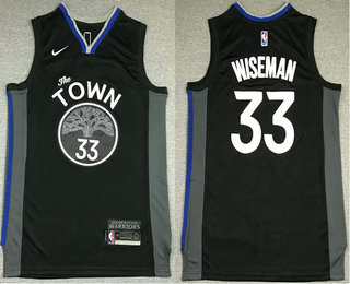 Golden State Warriors #33 James Wiseman Black 2021 Swingman Stitched Jersey - Zenithce
