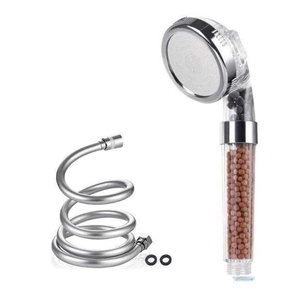 Mineral Stream Ionic Shower Head + Hose - Zenithce
