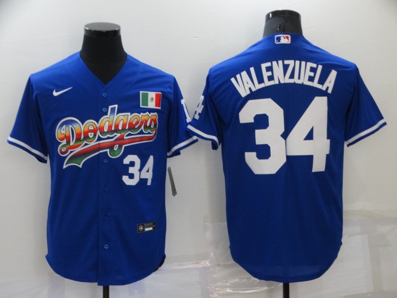 Los Angeles Dodgers #34 Toro Valenzuela Royal Stitched Baseball Jersey - Zenithce