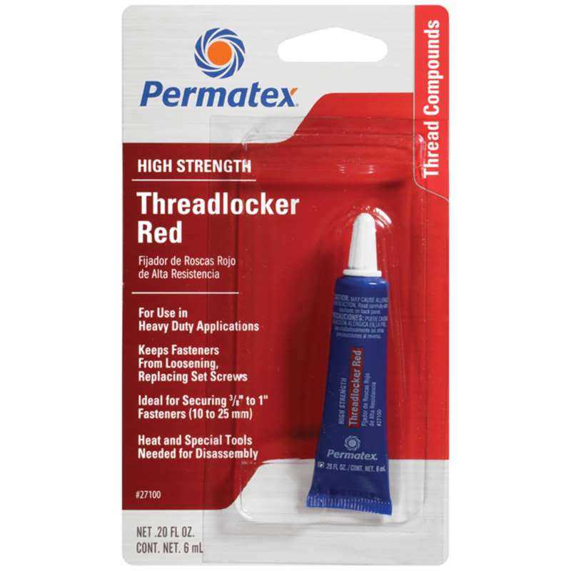 Permatex High-Strength Threadlocker Red - Zenithce