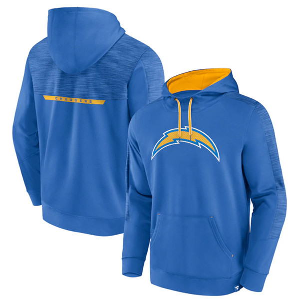 Los Angeles Chargers Blue Defender Evo Pullover Hoodie - Zenithce