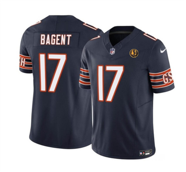 Chicago Bears #17 Tyson Bagent Navy 2023 F.U.S.E. With John Madden Patch Vapor Limited Stitched Jersey - Zenithce