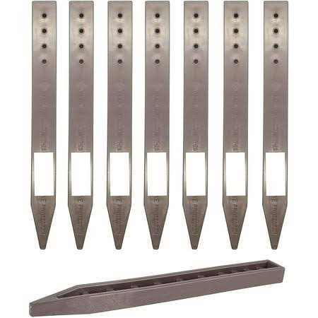 One Stop Outdoor Heavy Duty Brown Landscape Lawn & Garden Border Edging Stakes - Zenithce