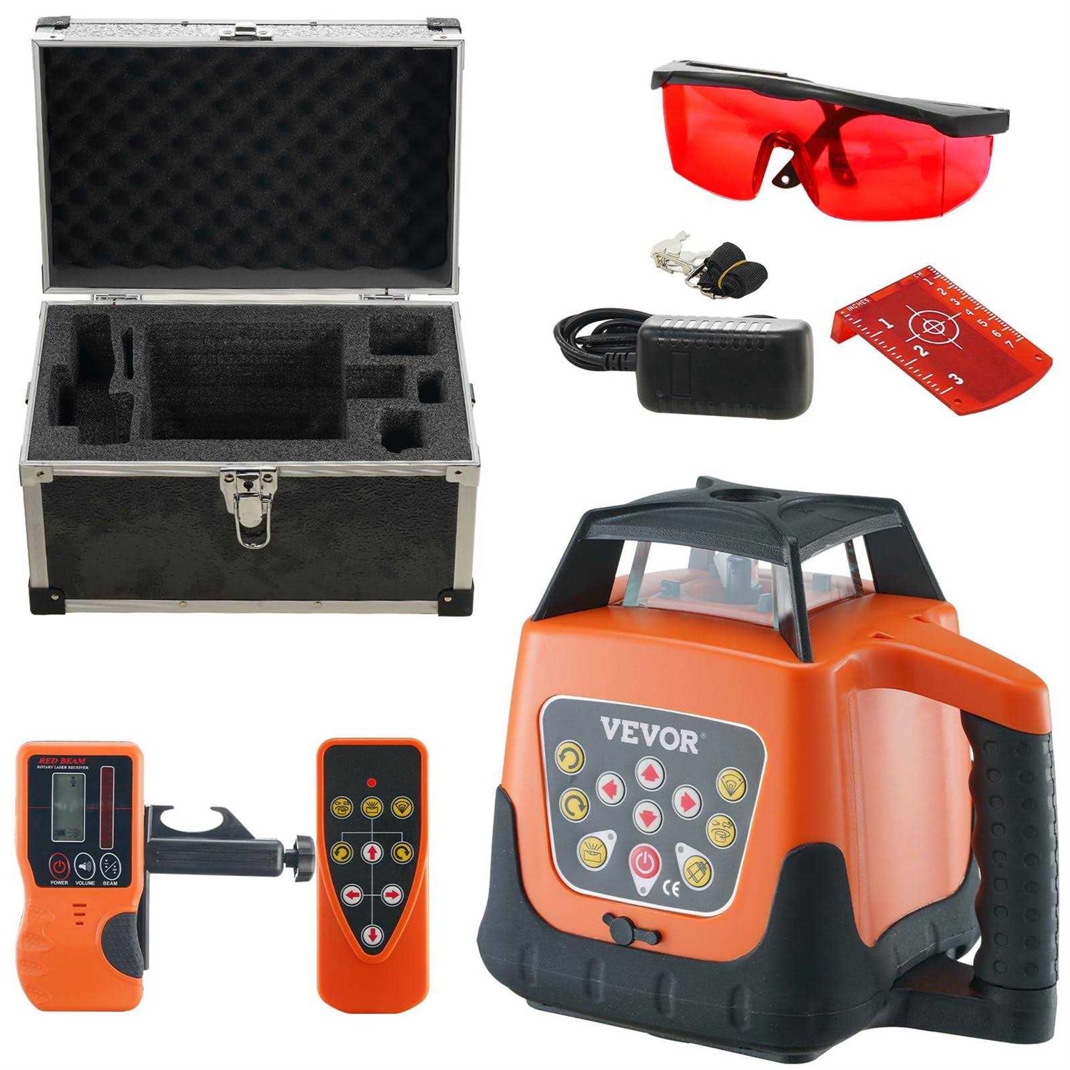 VEVOR Laser Level 100ft Self Leveling Manual Green 3 x 360° Cross 16 Line Laser - Zenithce