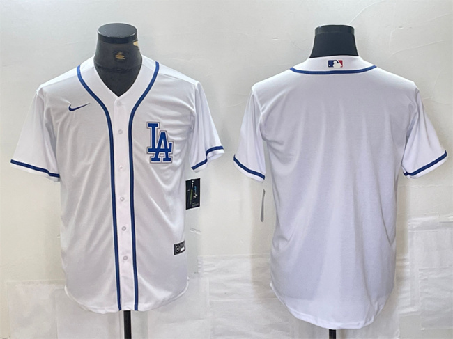 Los Angeles Dodgers Blank White Cool Base Stitched Jersey - Zenithce