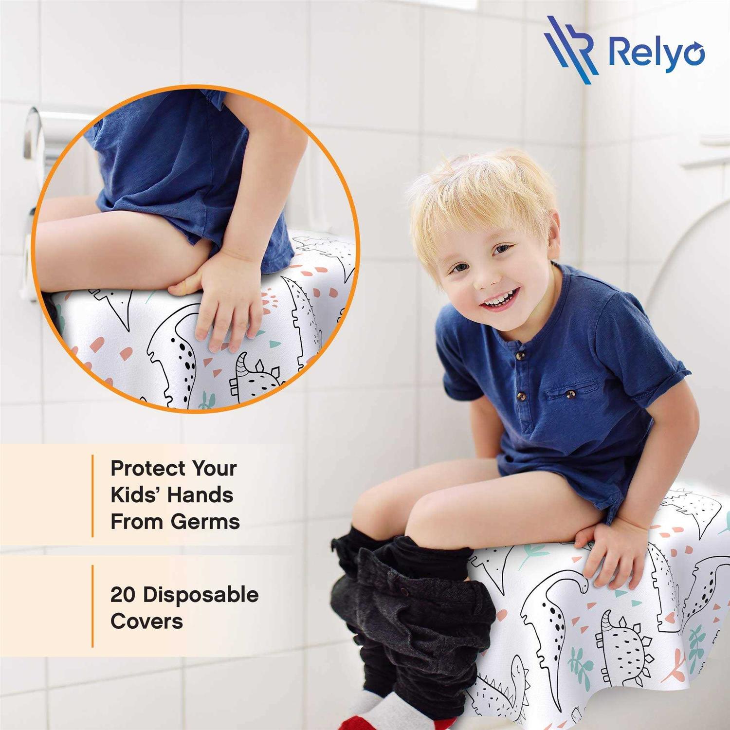 Toilet Seat Covers Disposable 100% Waterproof XL Disposable Toilet Seat Covers for Adults and Kids Potty Training - Zenithce