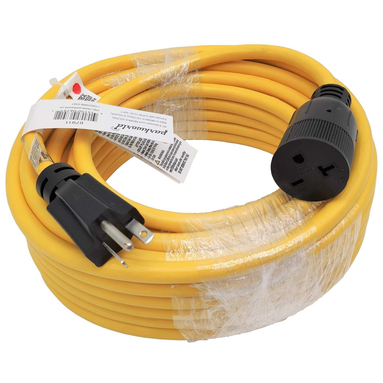 Parkworld 62329 Household Regular 5-20 Plug 20A Male to Dryer 14-30 Receptacle 4-Prong Female Adapter Cord - Zenithce