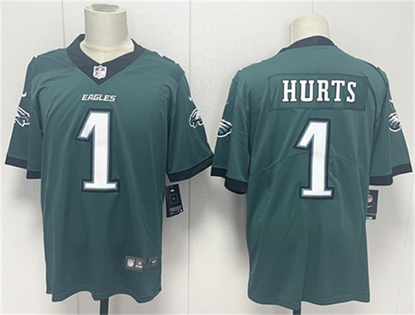 Philadelphia Eagles #1 Jalen Hurts Green 2024 New Vapor Untouchable Limited Football Stitched Jersey - Zenithce