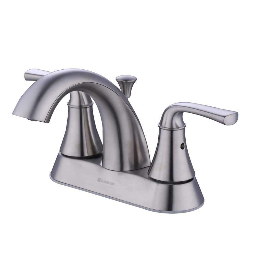 Glacier Bay Vazon 4 in. Centerset Double Handle High-Arc Bathroom Faucet 1006 - Zenithce