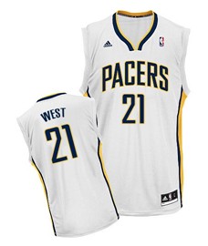 Indiana Pacers #21 David West White Swingman Jersey - Zenithce