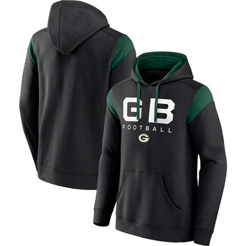 Green Bay Packers Black Call The Shot Pullover Hoodie - Zenithce